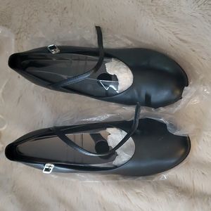 Black Dance Character Shoes - Size 9M
